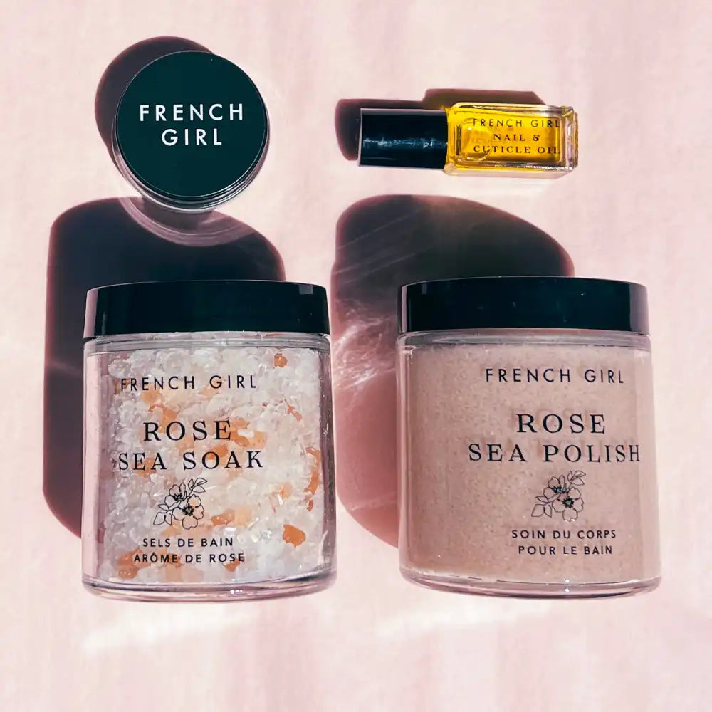 French Bath & Body Discovery Kit with Rose Sea Essentials – FRENCH GIRL