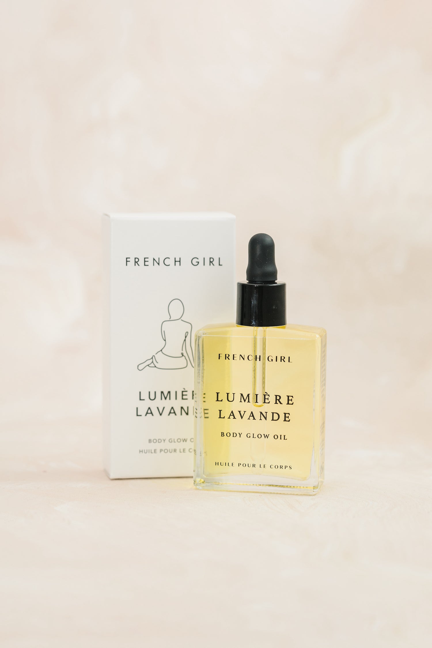 French Girl Lumiere Lavender Body Glow Oil 2 oz