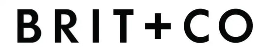 Brit+co logo with black text on a white background.