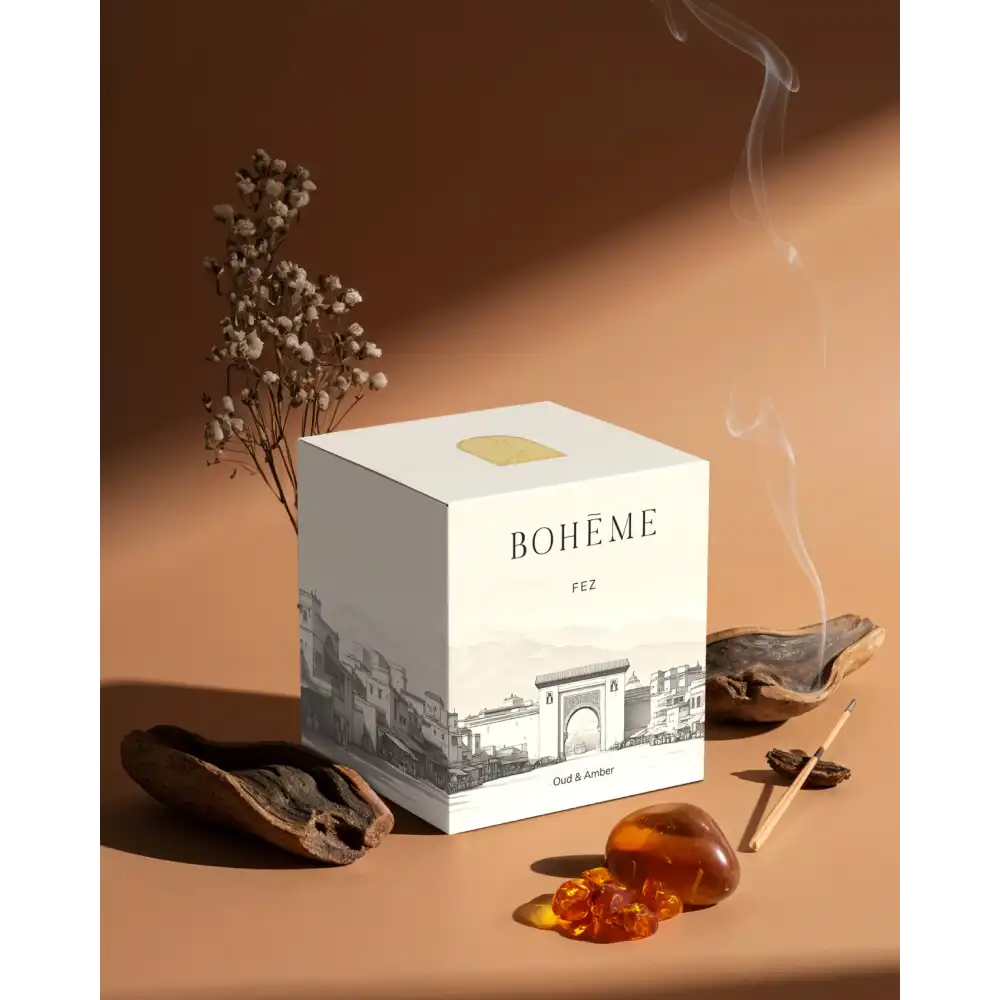 Fez Candle – Oud Amber & Cardamom