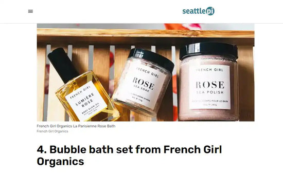 French Girl Organics bath set.