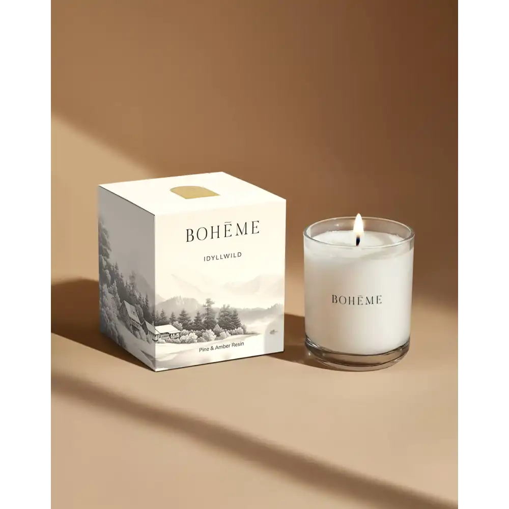 Idyllwild Candle Wholesale – Pine Cedarwood & Amber Resin