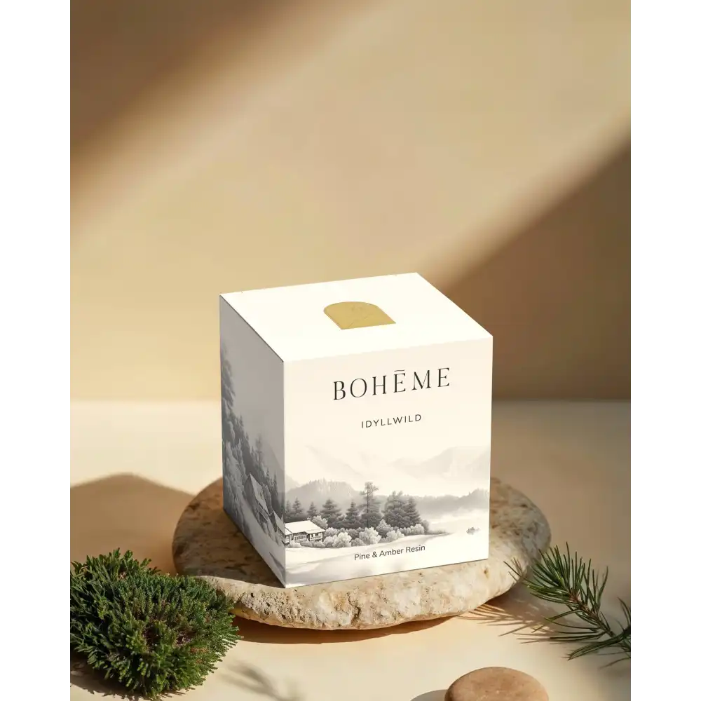 Idyllwild Candle Wholesale – Pine Cedarwood & Amber Resin