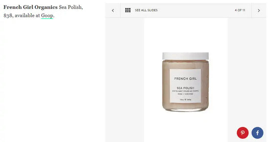 Jar of sea polish.