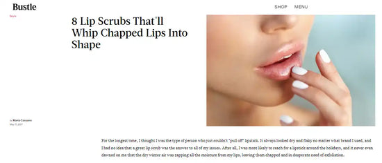 Lip scrub advertisement.