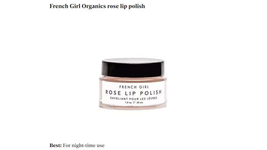 Rose lip polish in a jar.